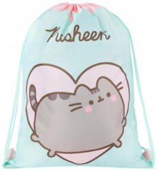 PUSHEEN cicás tornazsák, 42x32cm, mentazöld (MJK-679476)