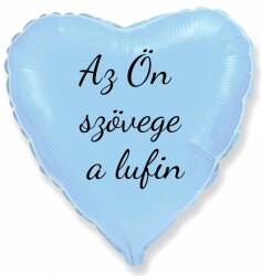 Personal Fólia lufi szöveggel - Világoskék szív 45 cm