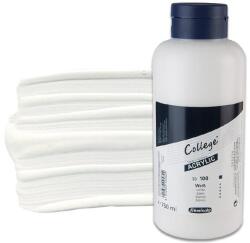 Schmincke College akrilfesték, 750 ml - 100, white