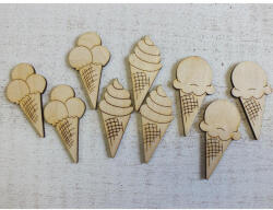  Natúr fa - Fagyi vegyes 6cm 9db/csomag - papelito