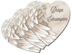 Nyomtatott dekorkarton - Drága Édesanyám szív kegyelet 3db/csomag