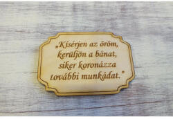  Natár fa - Fatábla "Kísérjen - papelito