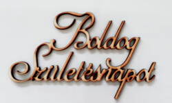 Fa felirat "Boldog születésnapot" 10*5*0, 3cm 3583NAT (3583C)