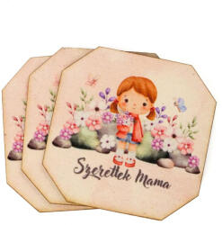 Nyomtatott dekorkarton- Szeretlek mama tábla 3db - papelito