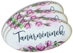  Nyomtatott dekorkarton - Tanárnéninek ovál tábla 3db - papelito