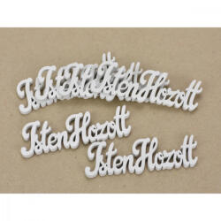 Fa felirat "Isten hozott" 9, 5*3*0, 3cm, fehér, 1db 4330W