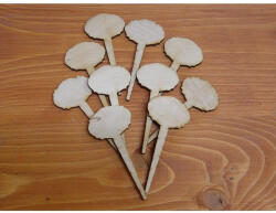 Natúr fa - Beszúrós táblák 4x9cm 10db/csomag - papelito