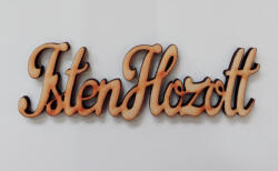 Fa felirat "Isten hozott" 9, 5*3*0, 3cm, natúr 4330 (4330)