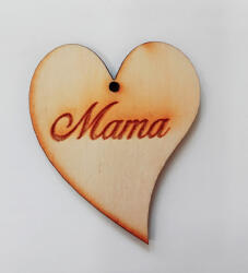  Fa szív "Mama" felirattal 5*3*0, 3cm 1812 (1812)