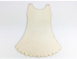  Natúr fa - Bébi kislány ruha 24x30cm - papelito