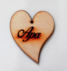  Fa szív "Apa" felirattal 5*4, 5*0, 3cm 3614 (3614)
