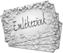 Nyomtatott dekorkarton - Emlékezünk 3db/cs