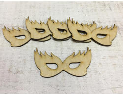  Natúr fa - Farsangi álarc 9, 5cm 5db/csomag - papelito