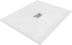 Mexen Hugo, négyszögletes zuhanytálca SMC 130 x 100 cm, fehér, acél huzat, 42101013-X (42101013-X)