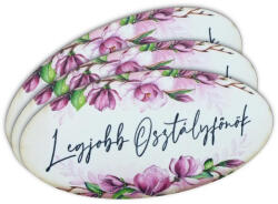  Nyomtatott dekorkarton - Legjobb osztályfőnök ovál tábla 3db - papelito