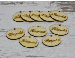 Natúr fa - "Hiányoztok" ovál tábla 10db/csomag - papelito