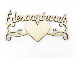  Natúr fa - "Édesanyámnak" felirat szívvel - papelito