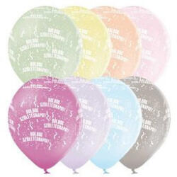 Belbal Szülinapi latex lufi 11" 28cm 8 db Boldog Születésnapot (LUFI324885)