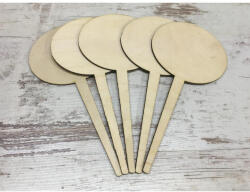 Natúr fa - Ovál beszúrós tábla 18cm 5db/csomag - papelito