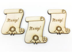 Natúr fa - Pergamen "Itt a vége! " 3db/csomag - papelito