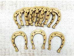 Natúr fa - Szerencsepatkó 5cm 10db/csomag - papelito