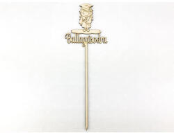  Natúr fa - Beszúrós felirat "Ballagásodra" lány - papelito