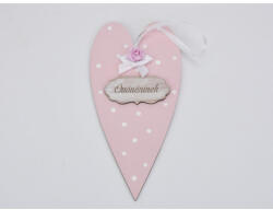 Díszített szív "Óvónéninek" Táblával - papelito