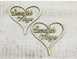 Szeretlek Anyu" felirat szívben 2db/csomag - papelito