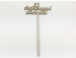 Natúr fa - "70. Születésnapod alkalmából" beszúrós felirat - papelito