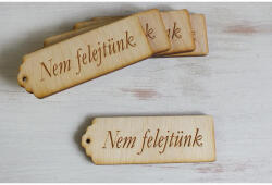 Natúr fa - "Nem felejtünk" scrapbook tábla 3x8cm 5db/csomag - papelito