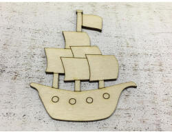  Natúr fa - Hajó 9, 5cm - papelito