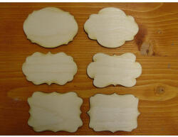  Natúr fa - Táblák vegyes 6x8cm 6db/csomag - papelito