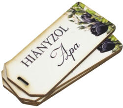 Nyomtatott dekorkarton - Hiányzol Apa kegyelet scrapbook 5db/csomag