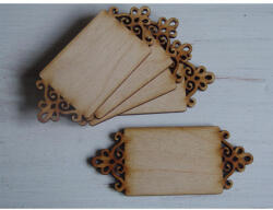 Natúr fa - Csipkés tábla 4x10cm 5db/csomag - papelito