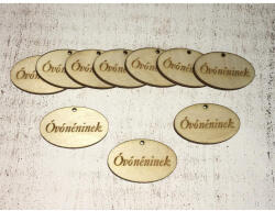 Natúr fa - "Óvónéninek" ovál táblák 10db/csomag - papelito