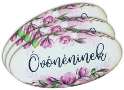 Nyomtatott dekorkarton - Óvónéninek ovál tábla 3db - papelito