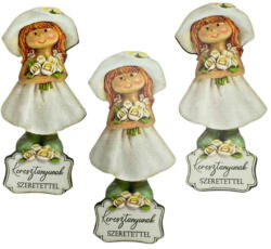  Nyomtatott dekorkarton - Keresztanyunak szeretettel kislány 3db/csomag - papelito