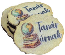  Nyomtatott fa tábla - Tanár úrnak táblák 5db - papelito