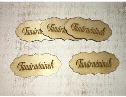  Natúr fa - "Tanárnéninek" fodros tábla 5db/csomag - papelito