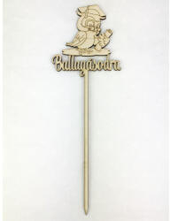  Natúr fa - Beszúrós felirat "Ballagásodra" baglyos - papelito