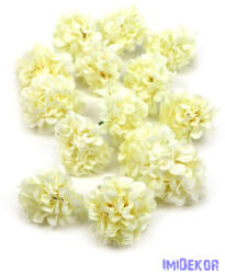  Dekor selyemvirág fej 5cm 14db/csomag - Törtfehér