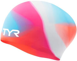 Tyr tie dye long hair silicone cap junior albastru/roz