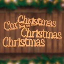 Christmas felirat arany 15cm 4db/csomag-KIFUTÓ - kosarbolt