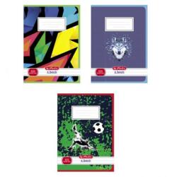 Herlitz 523 jegyzetfüzet, A5, vonalas, 70g/m2, fiús motívumok keveréke