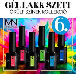 Mystic Nails Gél lakk Szett 06 - Őrült színek kollekció (HEMA-free) - 6 db x 6 ml