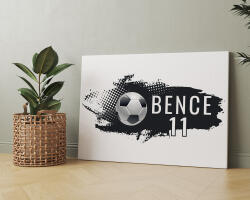  Focis vászonkép névvel, számmal