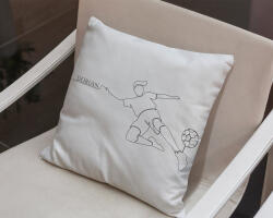  Vonalrajz focista párna