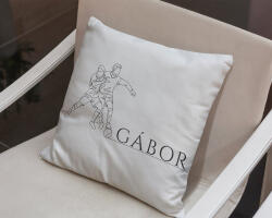  Vonalrajz focisták párna