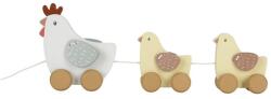 Little Dutch Jucarie din lemn FSC cu roti si snur pentru tras - Little Farm - Little Dutch