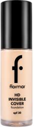 Flormar Fond de ten Invisible Cover HD 80 Soft Beige, 30ml, Flormar